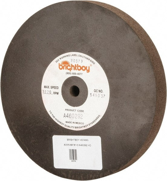 Cratex - 8" Diam x 1/2" Hole x 1" Thick, 46 Grit Surface Grinding Wheel - Caliber Tooling