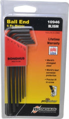 Bondhus - 6 Piece L-Key Ball End Hex Key Set - Caliber Tooling