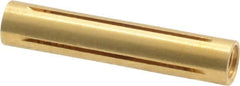 Made in USA - 3/16" Diam Through Hole Barrel Cylinder - 1" Barrel Length, Eccentric Slot - Caliber Tooling