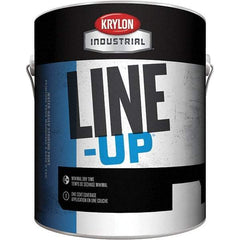 Krylon - White Striping Paint - 350' Coverage at 4" Wide, Water-Based Formula - Caliber Tooling