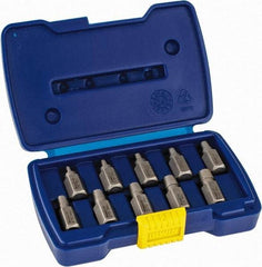 Irwin Hanson - 10 Piece Spiral Flute Screw Extractor Set - Screw Range 1/8 to 13/32" - Caliber Tooling