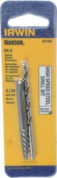 Irwin - 2 Piece Spiral Flute Screw Extractor & Drill Set - Screw Range 7/32 to 9/32" - Caliber Tooling