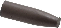 Cratex - 9/32" Max Diam x 1" Long, Cone, Rubberized Point - Medium Grade, Silicon Carbide, 1/16" Arbor Hole, Unmounted - Caliber Tooling