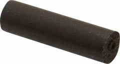 Cratex - 1/4" Max Diam x 7/8" Long, Cylinder, Rubberized Point - Medium Grade, Silicon Carbide, 1/16" Arbor Hole, Unmounted - Caliber Tooling