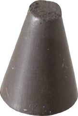 Cratex - 5/8" Max Diam x 7/8" Long, Taper, Rubberized Point - Medium Grade, Silicon Carbide, 1/8" Arbor Hole, Unmounted - Caliber Tooling