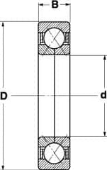 SKF - Radial Ball Bearings; Type: 4 Point Angular Contact Ball Bearing ; Style: Open ; Bore Diameter (mm): 150.00 ; Outside Diameter (mm): 320.00 ; Width (mm): 65.00 ; Flange Type: Without Flange - Exact Industrial Supply