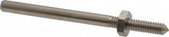 Value Collection - 1/8" Shank No. 6 Abrasive Point Mandrel - 1-3/4" Length, 1/8" Hole Compatibility, for Cones, Points & Rubberized Points - Caliber Tooling