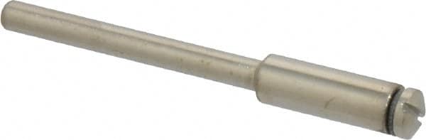 Value Collection - 1/8" Shank No. 3 Abrasive Point Mandrel - 1-3/4" Length, 1/16" Hole Compatibility, for Small Wheels - Caliber Tooling