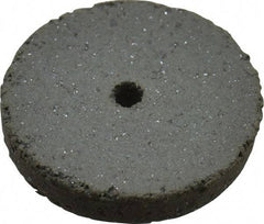 Cratex - 5/8" Diam x 1/16" Hole x 3/32" Thick, Surface Grinding Wheel - Silicon Carbide, Coarse Grade, 25,000 Max RPM, Rubber Bond, No Recess - Caliber Tooling