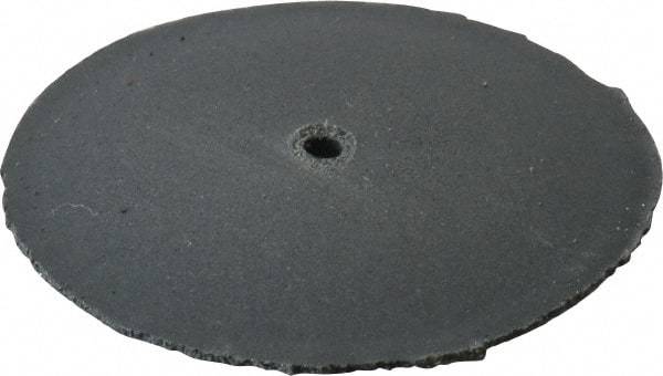 Cratex - 1" Diam x 1/16" Hole x 1/8" Thick, Surface Grinding Wheel - Silicon Carbide, Extra Fine Grade, Rubber Bond, No Recess - Caliber Tooling