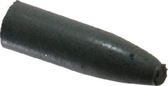 Cratex - 9/32" Max Diam x 1" Long, Cone, Rubberized Point - Coarse Grade, Silicon Carbide, 1/16" Arbor Hole, Unmounted - Caliber Tooling