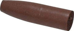 Cratex - 9/32" Max Diam x 1" Long, Cone, Rubberized Point - Fine Grade, Silicon Carbide, 1/16" Arbor Hole, Unmounted - Caliber Tooling