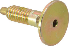 Vlier - 5/16-18, 0.53" Thread Length, 0.154" Max Plunger Diam, 1 Lb Init to 6 Lb Final End Force, Locking Knob Handle Plunger - Countersunk Knob, 1.07" Body Length, 3/16" Plunger Projection - Caliber Tooling