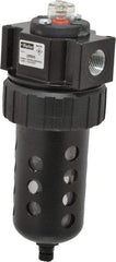 Parker - 1/2" Port, 135 CFM Coalescing Filter - Polycarbonate Bowl, Manual Drain, Modular Connection, 150 Max psi - Caliber Tooling