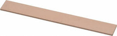 Made in USA - 600 Grit Aluminum Oxide Rectangular Polishing Stone - Super Fine Grade, 1/2" Wide x 4" Long x 1/16" Thick - Caliber Tooling