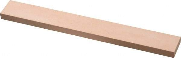 Made in USA - 600 Grit Aluminum Oxide Rectangular Polishing Stone - Super Fine Grade, 3/4" Wide x 6" Long x 1/4" Thick - Caliber Tooling