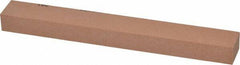 Made in USA - 180 Grit Aluminum Oxide Rectangular Polishing Stone - Very Fine Grade, 3/4" Wide x 6" Long x 1/2" Thick - Caliber Tooling