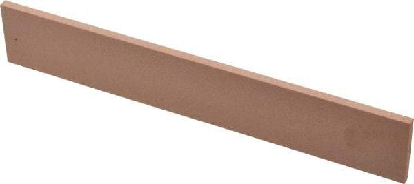 Made in USA - 220 Grit Aluminum Oxide Rectangular Polishing Stone - Very Fine Grade, 1" Wide x 6" Long x 1/8" Thick - Caliber Tooling