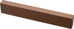 Made in USA - 220 Grit Aluminum Oxide Rectangular Polishing Stone - Very Fine Grade, 1" Wide x 6" Long x 1/2" Thick - Caliber Tooling