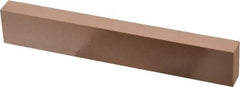 Made in USA - 400 Grit Aluminum Oxide Rectangular Polishing Stone - Super Fine Grade, 1" Wide x 6" Long x 1/2" Thick - Caliber Tooling