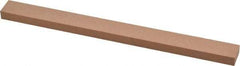 Made in USA - 320 Grit Aluminum Oxide Rectangular Polishing Stone - Extra Fine Grade, 1/2" Wide x 6" Long x 1/4" Thick - Caliber Tooling