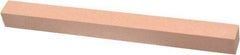 Made in USA - 220 Grit Aluminum Oxide Square Polishing Stone - Very Fine Grade, 1/2" Wide x 6" Long x 1/2" Thick - Caliber Tooling