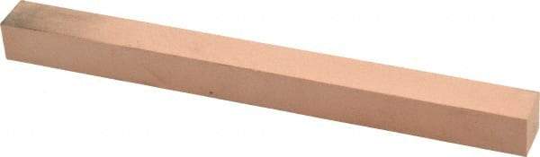 Made in USA - 400 Grit Aluminum Oxide Square Polishing Stone - Super Fine Grade, 1/2" Wide x 6" Long x 1/2" Thick - Caliber Tooling