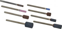 Grier Abrasives - 8 Piece Aluminum Oxide Vitrified Mounted Stone Abrasive Point Set - Includes Shapes W144, W145, W146, W153, W160, W162, W163 & W176 - Caliber Tooling