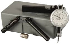 TESA Brown & Sharpe - 6 Piece, 0.0001" to 0.06" Measuring Range, 1-1/2" Dial Diam, 0-4-0 Dial Reading, White Dial Test Indicator Kit - 0.0001" Accuracy, 0.65" Contact Point Length, 0.08" Ball Diam, 0.001" Dial Graduation - Caliber Tooling