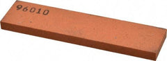 Made in USA - 4" Long x 1" Wide x 1/4" Thick, Aluminum Oxide Sharpening Stone - Rectangle, Fine Grade - Caliber Tooling