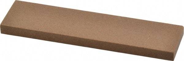 Made in USA - 4" Long x 1" Wide x 1/4" Thick, Aluminum Oxide Sharpening Stone - Rectangle, Medium Grade - Caliber Tooling