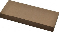 Made in USA - 5" Long x 2" Wide x 5/8" Thick, Aluminum Oxide Sharpening Stone - Rectangle, Medium Grade - Caliber Tooling