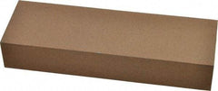 Made in USA - 6" Long x 2" Wide x 1" Thick, Aluminum Oxide Sharpening Stone - Rectangle, Medium Grade - Caliber Tooling