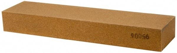 Made in USA - 8" Long x 2" Wide x 1" Thick, Aluminum Oxide Sharpening Stone - Rectangle, Medium Grade - Caliber Tooling