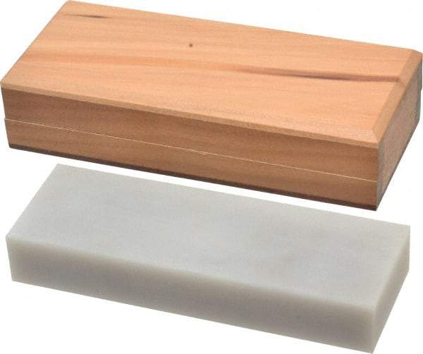 Made in USA - 6" Long x 2" Wide x 3/4" Thick, Novaculite Sharpening Stone - Rectangle, Ultra Fine Grade - Caliber Tooling