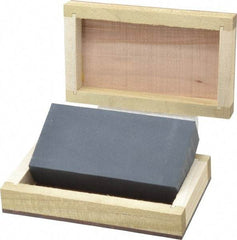 Made in USA - 4" Long x 2" Wide x 3/4" Thick, Novaculite Sharpening Stone - Rectangle, Extra Fine Grade - Caliber Tooling