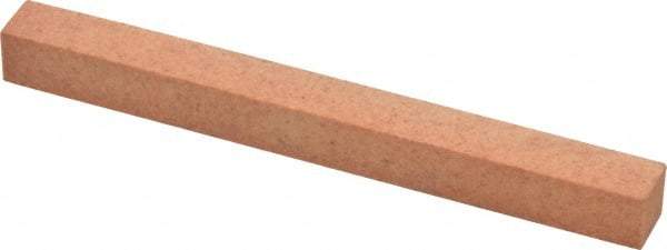 Made in USA - 4" Long x 3/8" Wide x 3/8" Thick, Aluminum Oxide Sharpening Stone - Square, Fine Grade - Caliber Tooling