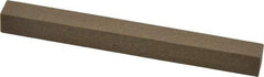 Made in USA - 4" Long x 3/8" Wide x 3/8" Thick, Aluminum Oxide Sharpening Stone - Square, Medium Grade - Caliber Tooling