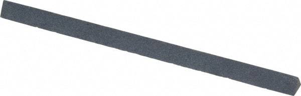 Made in USA - 4" Long x 1/4" Wide x 1/4" Thick, Silicon Carbide Sharpening Stone - Triangle, Fine Grade - Caliber Tooling