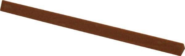 Made in USA - 4" Long x 1/4" Wide x 1/4" Thick, Aluminum Oxide Sharpening Stone - Triangle, Fine Grade - Caliber Tooling