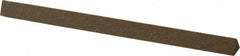 Made in USA - 4" Long x 1/4" Wide x 1/4" Thick, Aluminum Oxide Sharpening Stone - Triangle, Medium Grade - Caliber Tooling