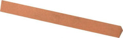 Made in USA - 4" Long x 3/8" Wide x 3/8" Thick, Aluminum Oxide Sharpening Stone - Triangle, Fine Grade - Caliber Tooling