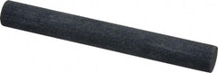 Made in USA - 4" Long x 1/2" Diam x 1/2" Thick, Silicon Carbide Sharpening Stone - Round, Medium Grade - Caliber Tooling