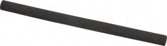 Made in USA - 4" Long x 1/4" Diam x 1/4" Thick, Aluminum Oxide Sharpening Stone - Round, Coarse Grade - Caliber Tooling