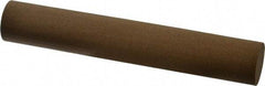 Made in USA - 6" Long x 1" Diam x 1" Thick, Aluminum Oxide Sharpening Stone - Round, Medium Grade - Caliber Tooling