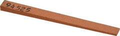 Made in USA - 5/16" Wide x 4" OAL, Aluminum Oxide Sharpening Stone - Flat Tapered, Fine Grade, 320 Grit - Caliber Tooling