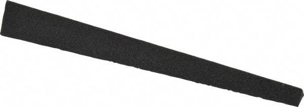 Made in USA - 1/2" Wide x 4" OAL, Aluminum Oxide Sharpening Stone - Triangle Tapered, Medium Grade, 120 Grit - Caliber Tooling