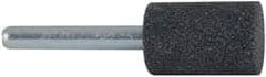 Grier Abrasives - 3/4 x 1" Head Diam x Thickness, W205, Cylinder, Aluminum Oxide Mounted Point - Caliber Tooling