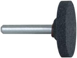 Grier Abrasives - 1-1/2 x 1/4" Head Diam x Thickness, W235, Cylinder, Aluminum Oxide Mounted Point - Caliber Tooling