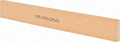 Norton - 120 Grit Aluminum Oxide Rectangular Roughing Stone - Fine Grade, 1" Wide x 8" Long x 1/4" Thick - Caliber Tooling